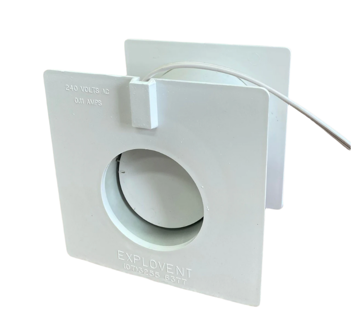 White relief port for 100mm coldroom.