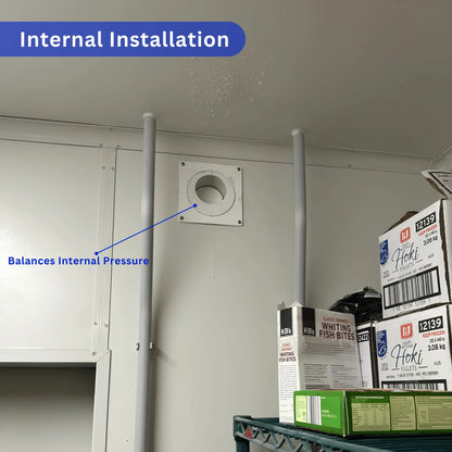 Internal installation of jav relief port